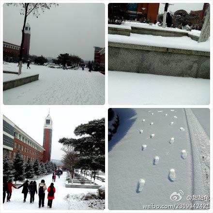 昨天，雪后的长春天空放晴。（图片来源于新浪微博）