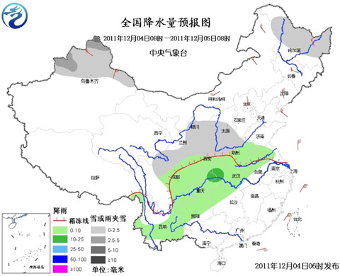 新疆多降雪 南方气温回升显暖意